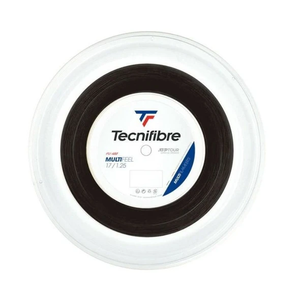 Tecnifibre Multifeel Siyah 17/1.25 200m Rulo Kordaj 02RMU125XB ürün görseli 1