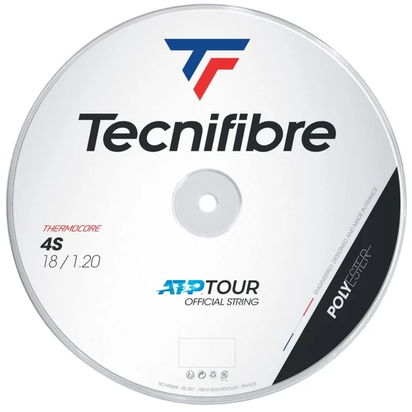 Tecnifibre 4S Siyah 1.20/18 200m Rulo Kordaj 04R4S120XB ürün görseli 1