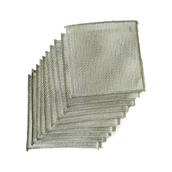 Bulaşık Ovma Ovalama Yanmış Yağ Ağır Kir Bezi Teli Telli Bez - 20x20 Cm. - 10 Adetlik Paket ürün görseli 1