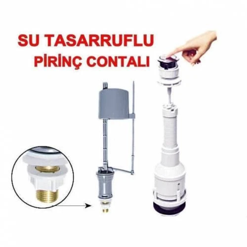 Klozet Sifon Basmalı Rezervuar İç Takım Su Tasarruflu ürün görseli 1