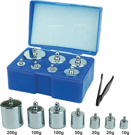 Diamond Terazi 8 Parça Ağırlık Paslanmaz Krom Gram Seti (300gr-200gr-100gr-50gr-20gr-10gr) ürün görseli 1