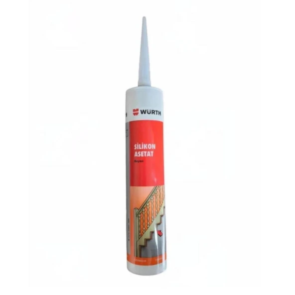 Würth Silikon Asetat Beyaz 310 ML ürün görseli 1