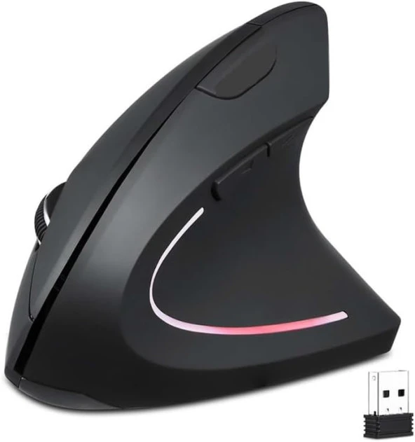 Alfalink Kablosuz Ergonomik Dikey Mouse 1600 DPI ürün görseli 1