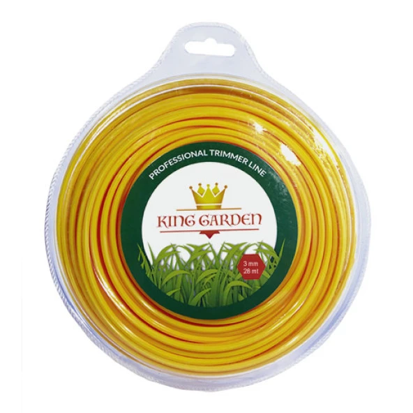 King Garden Tirpan Misinasi Ot Çim Kesme İpi 3 Mm - 28 M ürün görseli 1