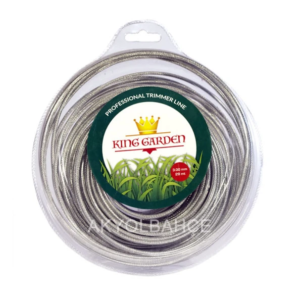 King Garden Tırpan Misinası Ot Çim Kesme İpi 3MM - 29 M ürün görseli 1