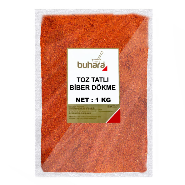 BUHARA TOZ TATLI BİBER DÖKME 1 KG ürün görseli 1