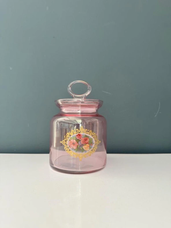 DECORİUM KAVANOZ ROMANTİCA PEMBE M00995-AB ürün görseli 1