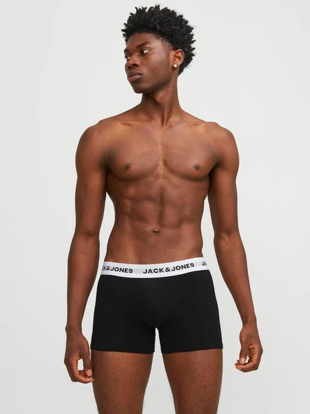 JACK JONES Solıd Erkek Pamuklu 5 li Boxer 12254366 - Resim 2