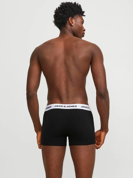 JACK JONES Solıd Erkek Pamuklu 5 li Boxer 12254366 - Resim 4