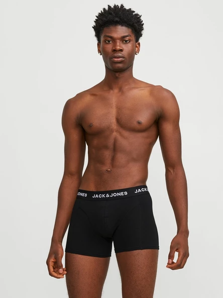 JACK JONES Solıd Erkek Pamuklu 5 li Boxer 12254366 - Resim 5