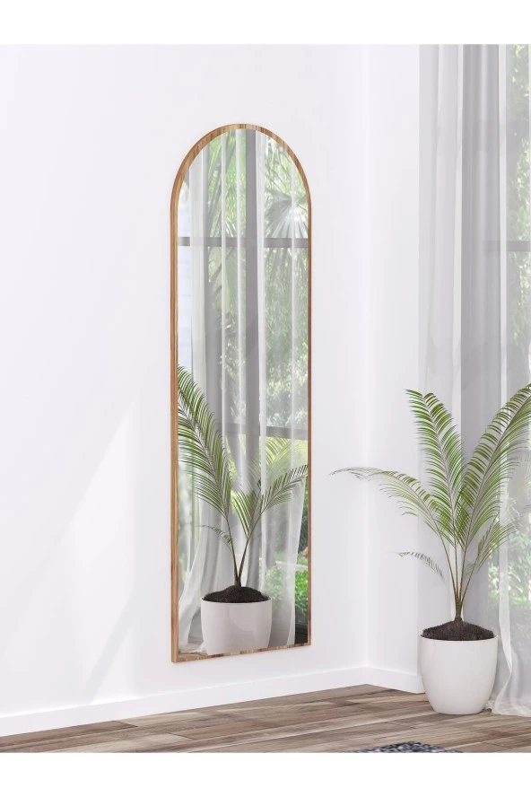 Nysamo 50x150 Cm Ceviz Boy Ayna Antre Koridor Konsol Duvar Salon Banyo Wc Ofis Çocuk Yatak Odası ürün görseli 1