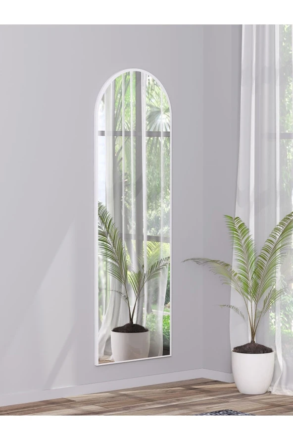 Nysamo 50x150 Cm Nice Beyaz Antre Koridor Duvar Salon Banyo Wc Ofis Çocuk Yatak Odası Boy Aynası ürün görseli 1