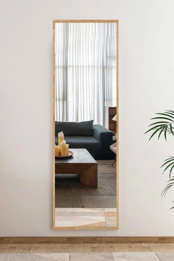 Nysamo 50x150 Cm Beyaz Boy Ayna Antre Koridor Konsol Duvar Salon Banyo Wc Ofis Çocuk Yatak Odası Boy Aynası ürün görseli 1