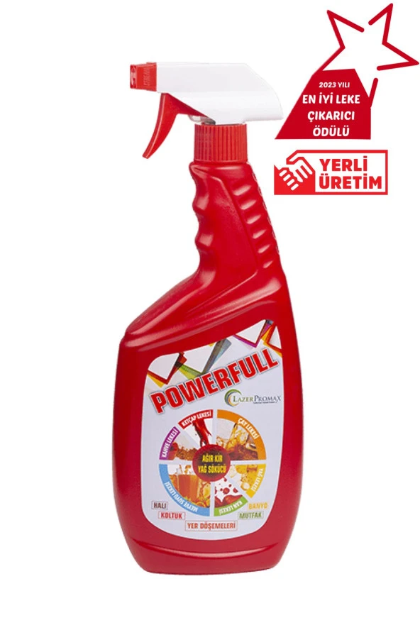 LAZERPROMAX %100 Yerli Çok Amaçlı Ultra Güçlü Halı- Koltuk - Banyo - Mutfak Leke Çıkarıcı 1000 ml ürün görseli 1