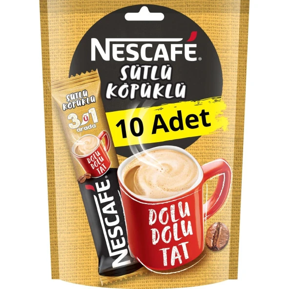Nescafe 3'ü 1 Arada Sütlü Köpüklü Kahve 174, gr 40 Adet ürün görseli 1