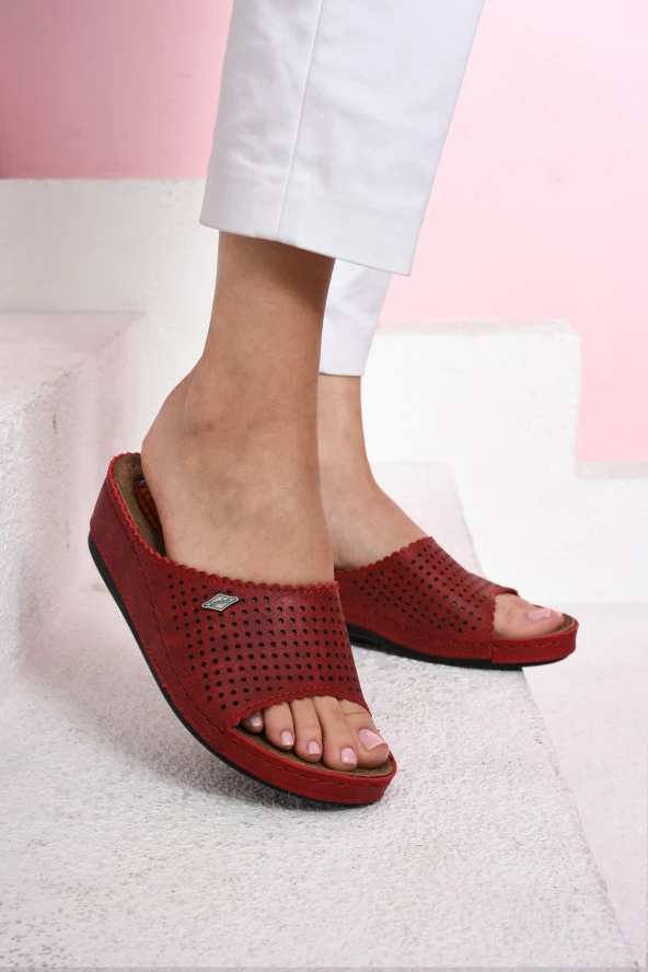 Albishoes Kadın Jelli Topuk Hafif Rahat Yumuşak Taban Anatomik Hafif Topuk 4 cm Günlük Kadın Terlik ürün görseli 1