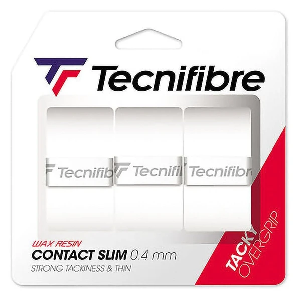 Tecnifibre Contact Slim 3'lü 0.4mm Beyaz Tenis Gribi 52ATPCONSL ürün görseli 1