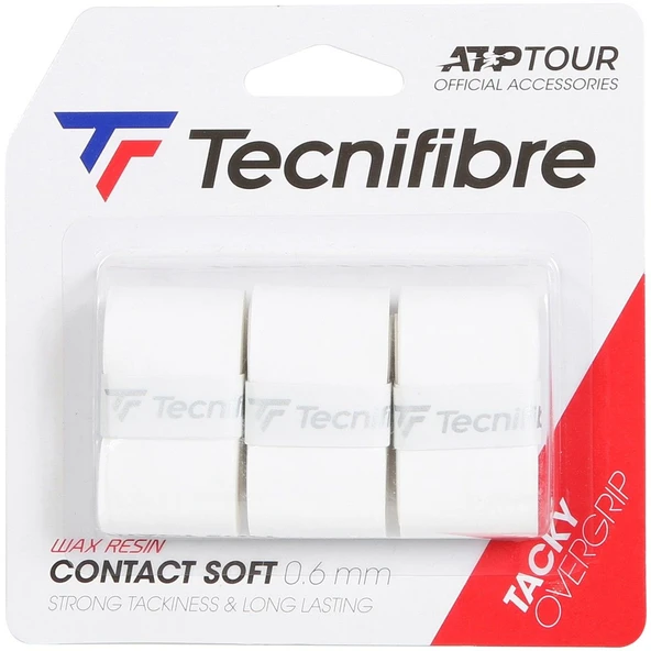 Tecnifibre Contact Soft 3'lü 0.6mm Beyaz Tenis Gribi 52ATPCONSO ürün görseli 1