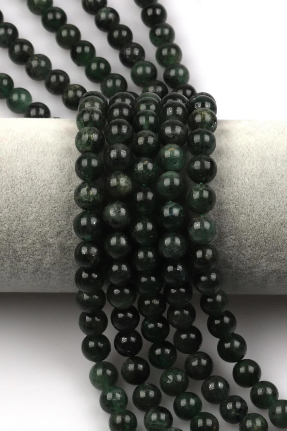 Kyanit Doğal Taş Dizi 8 mm Küre Kesim ürün görseli 1