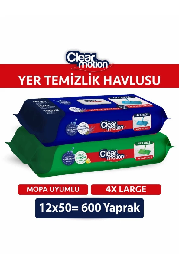 Clear Motion Yer Temizlik Havlusu(12x50) 600 Yaprak ürün görseli 1