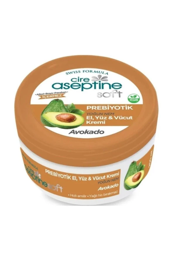 Cire Aseptine Soft Prebiyotik Avokado Krem 200 ml ürün görseli 1