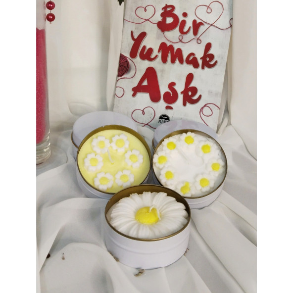 Kokulu Mum Teneke Kutuda 3 adet ürün görseli 1