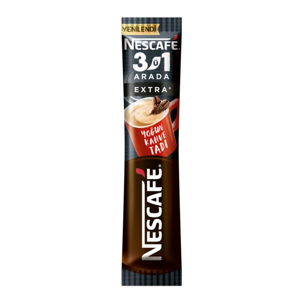 Nescafe 3'ü 1 Arada Extra Kahve 16,5 gr 30 Adet - Resim 3