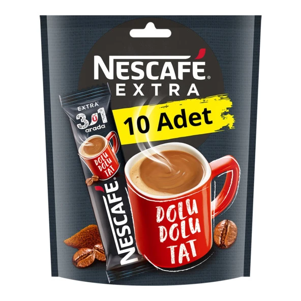 Nescafe 3'ü 1 Arada Extra Kahve 16,5 gr 40 Adet ürün görseli 1