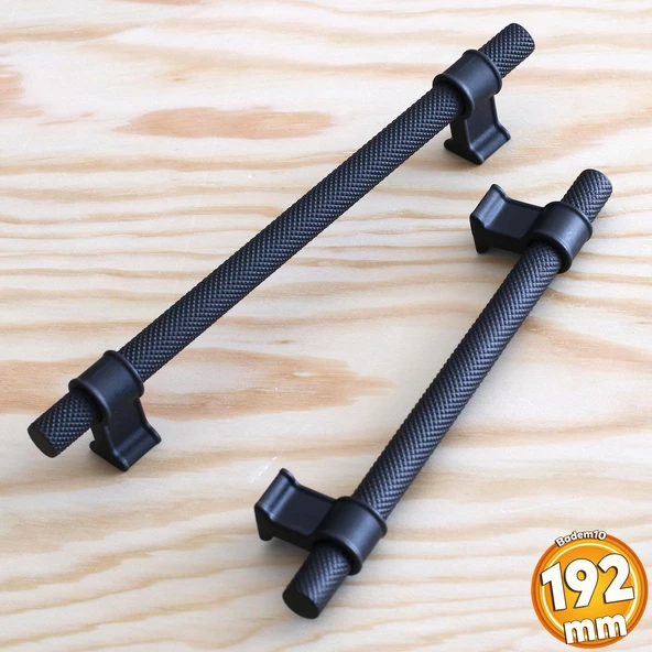 Hisar Siyah Metal Kulp 192 mm-19.2 cm Mobilya Çekmece Mutfak Dolabı Dolap Kulpları Kulbu Kulpu ürün görseli 1