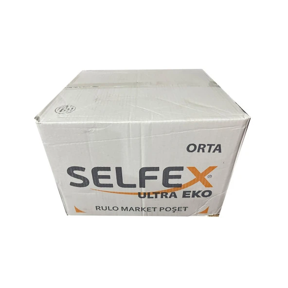 Selfex Rulo Market Poşeti Torbası - Atlet Poşet - Şeffaf - Orta Boy - 20x200 Adet - Koli ürün görseli 1