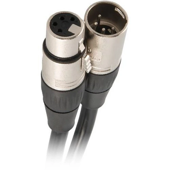 4 Pin Dmx Xlr Dişi-Erkek Uzatma Kablosu 6 metre ürün görseli 1