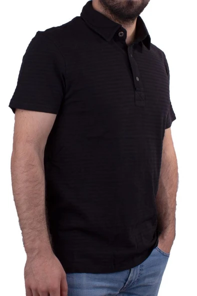 Twister Jeans 2214CN Siyah Polo Yaka Erkek T-Shirt ürün görseli 1