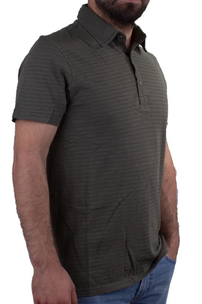 Twister Jeans 2214CN Haki Polo Yaka Erkek T-Shirt ürün görseli 1