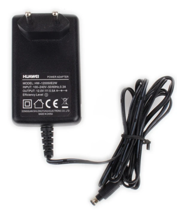 Huawei 12V 0.5A Modem ve Arduino Uyumlu Plastik Kasa Priz Tipi Adaptör HW-120050E2W ürün görseli 1