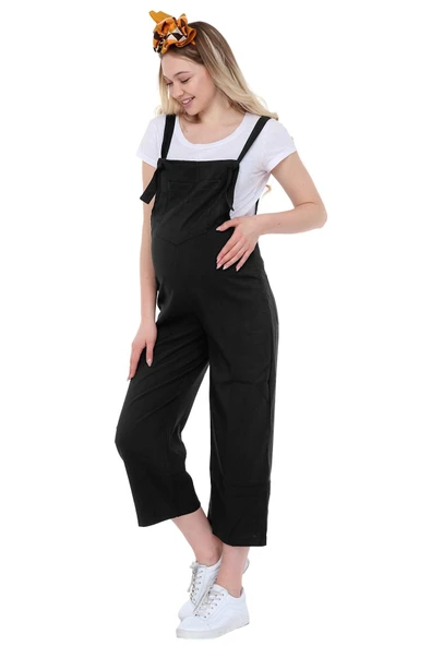 Luvmabelly MYRA6105 - Siyah Hamile Salopet ürün görseli 1