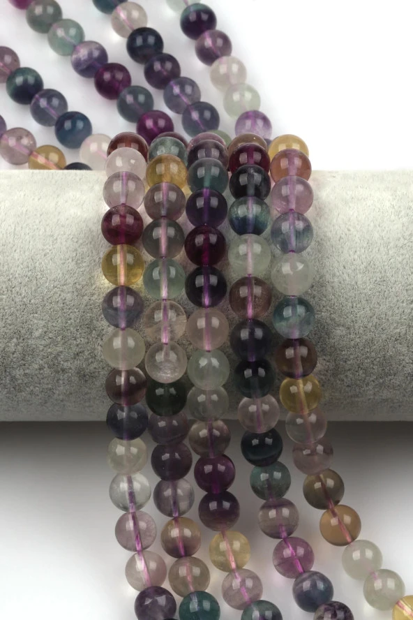 Florit Doğal Taş Dizi 8 mm Küre Kesim ürün görseli 1