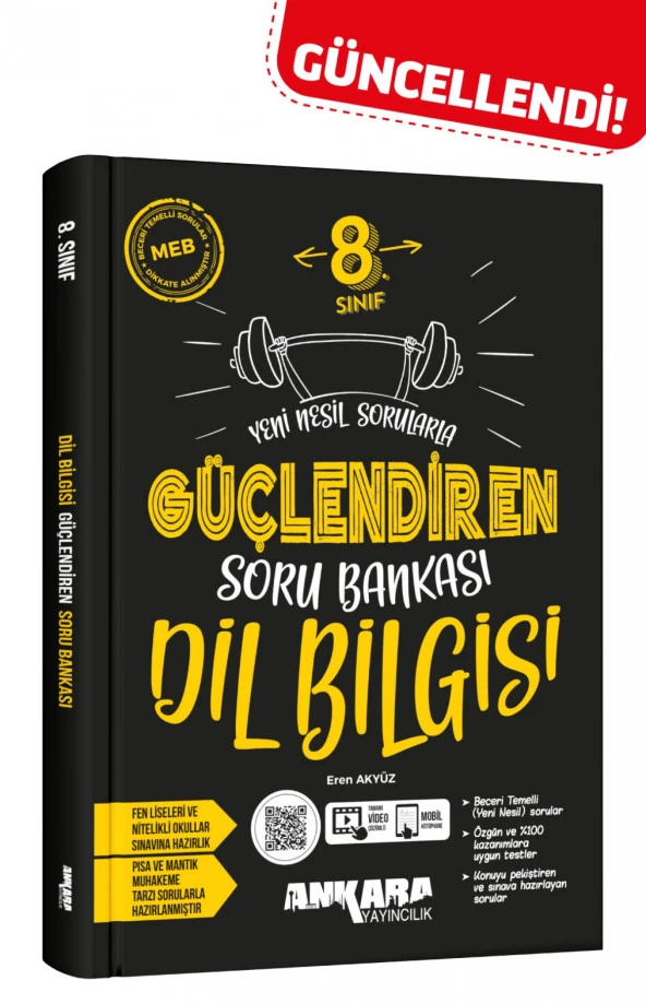 Ankara Yayıncılık 8. Sınıf Dil Bilgisi Güçlendiren Soru Bankası ürün görseli 1