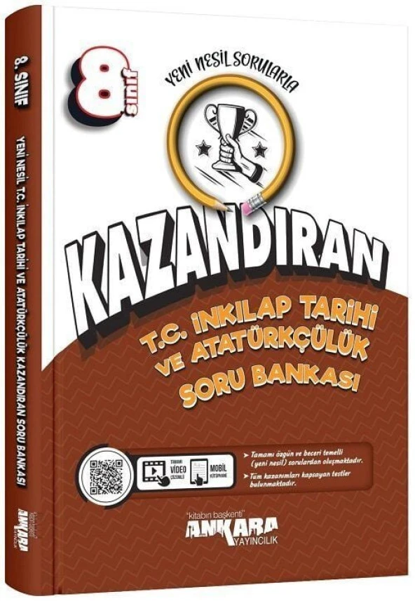 Ankara Yayıncılık 8. Sınıf T.C İnkılap Tarihi ve Atatürkçülük Kazandıran Soru Bankası ürün görseli 1