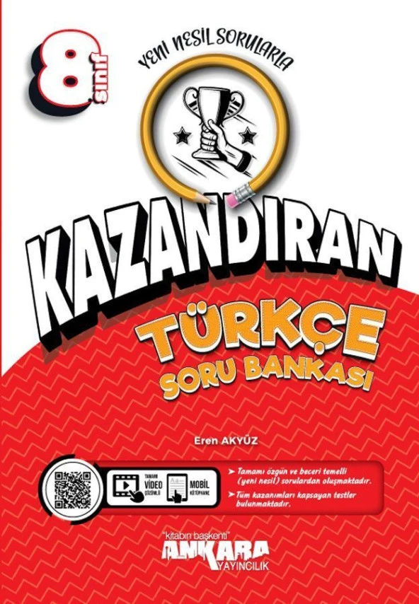 Ankara Yayıncılık 8. Sınıf Kazandıran Türkçe Soru Bankası ürün görseli 1