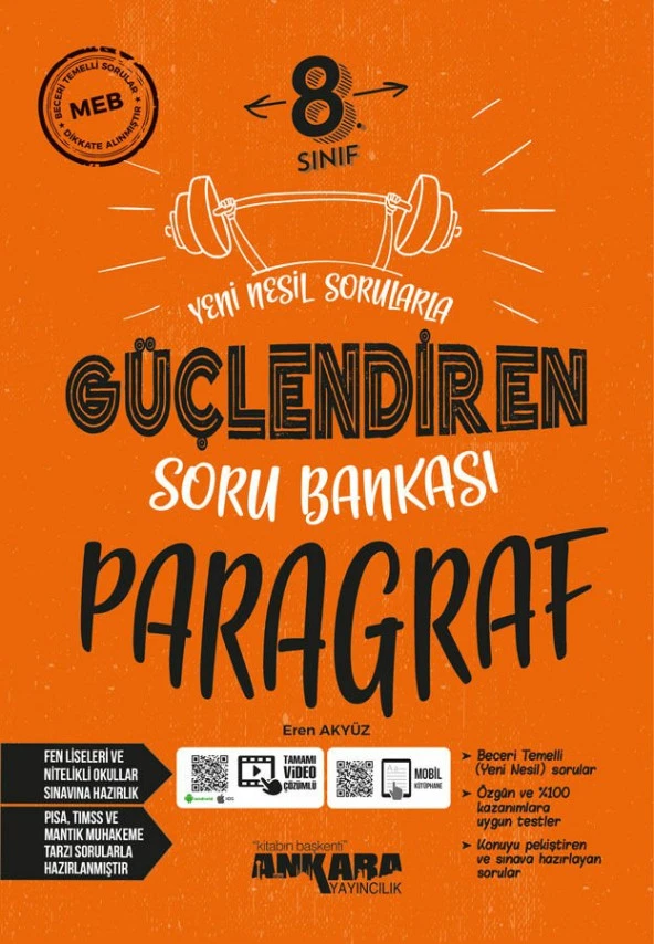 Ankara Yayıncılık 8. Sınıf LGS Güçlendiren Paragraf Soru Bankası ürün görseli 1