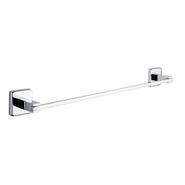 Tema Lüx Kare Plus Uzun Havluluk Banyo Havlu Askısı Krom ürün görseli 1