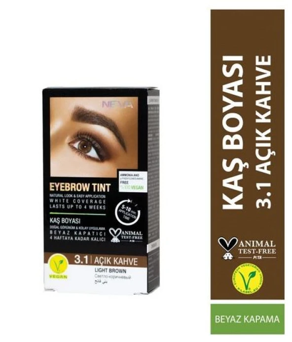 Neva Kaş Boyası %100 Vegan Amonyaksız 3.1 Açık Kahve ürün görseli 1