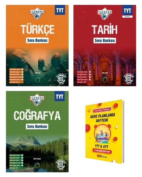 TYT IceBerg Türkçe Tarih ve Coğrafya Soru Bankası 3lü Set ürün görseli 1