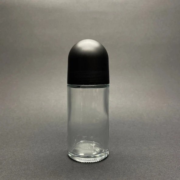 50 cc Roll-on Cam  Şişe - Şeffaf - 50 ml Cam Deodorant Şişesi  x 3 Adet ürün görseli 1