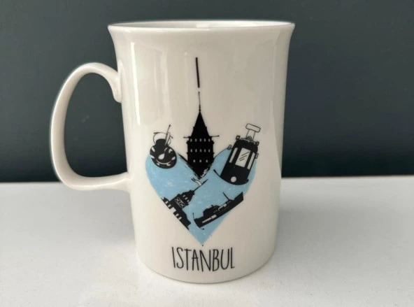 DECORİUM İSTANBUL MAVİ  KUPA TEKLİ ürün görseli 1