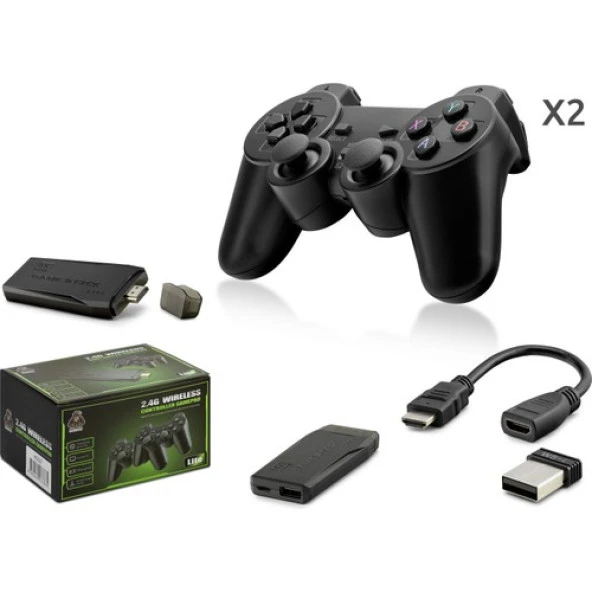 Hadron HD327 Kablosuz Çift Joystıck Retro Oyun Konsolu Game Stick Atari Oyunları ürün görseli 1