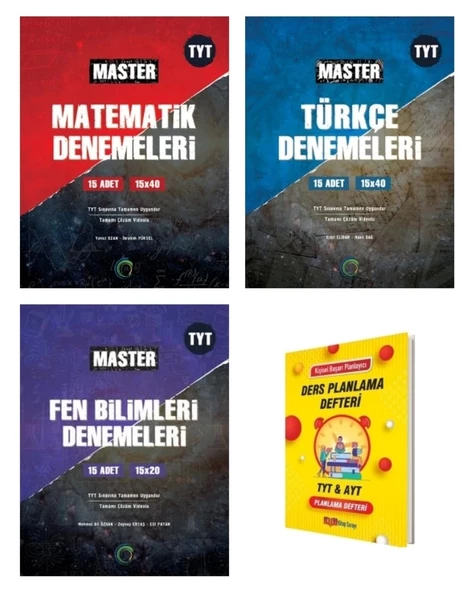 TYT Master Matematik Türkçe ve Fen Bilimleri Sayısal Deneme Seti ürün görseli 1