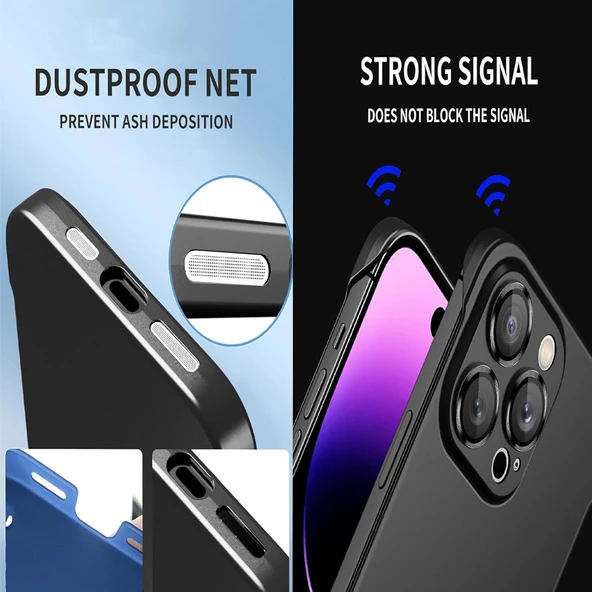 iPhone 15 Pro Former Seri Kamera Korumalı Sert Kapak - Resim 11