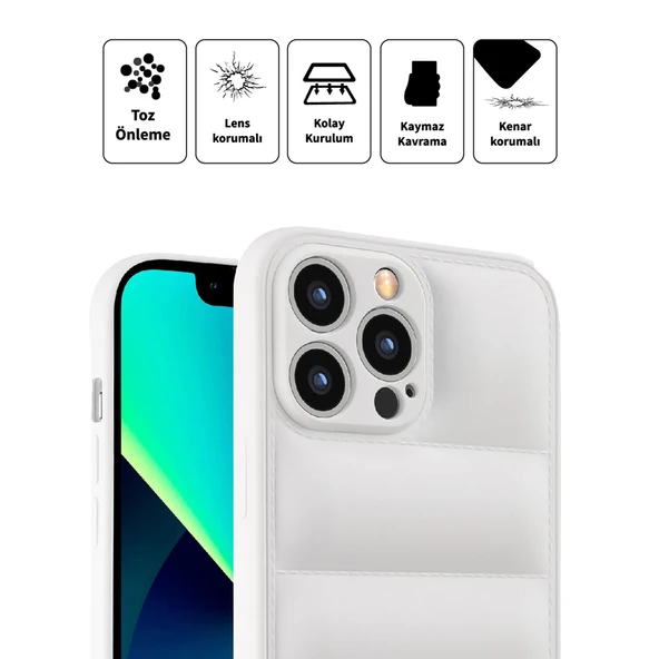 iPhone 13 Pro Max Dapper Seri Kamera Korumalı Airbag Kapak - Resim 3