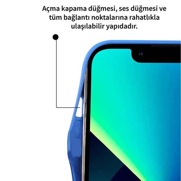 iPhone 13 Pro Max Dapper Seri Kamera Korumalı Airbag Kapak - Resim 12